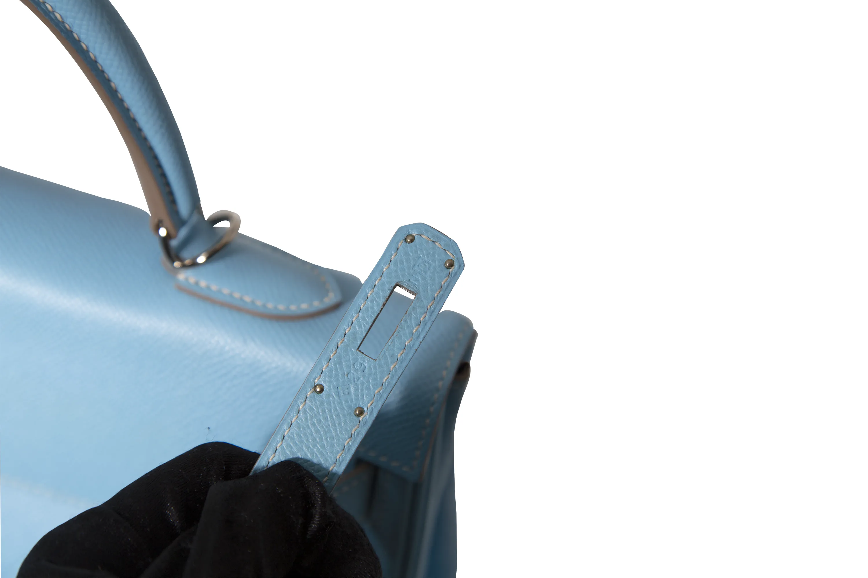 Kelly 35 Celeste Blue Epsom Leather PHW