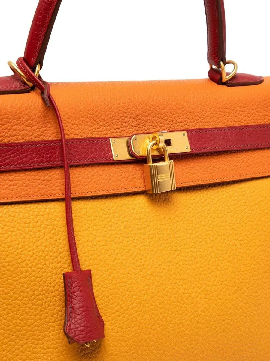 Kelly 35 Tri-colour Togo PBHW