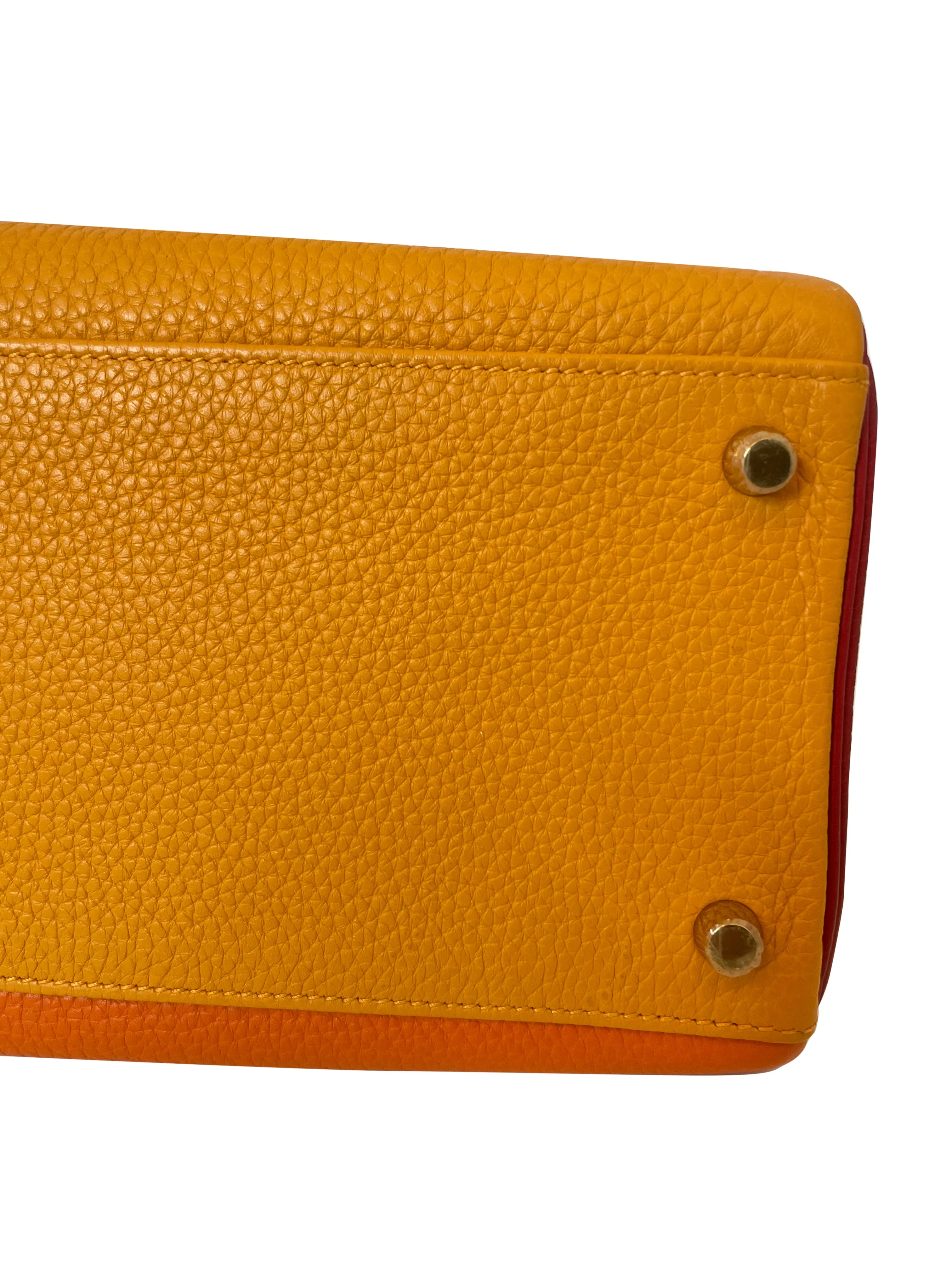 Kelly 35 Tri-colour Togo PBHW