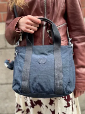 Kipling Navy Nylon Small Tote