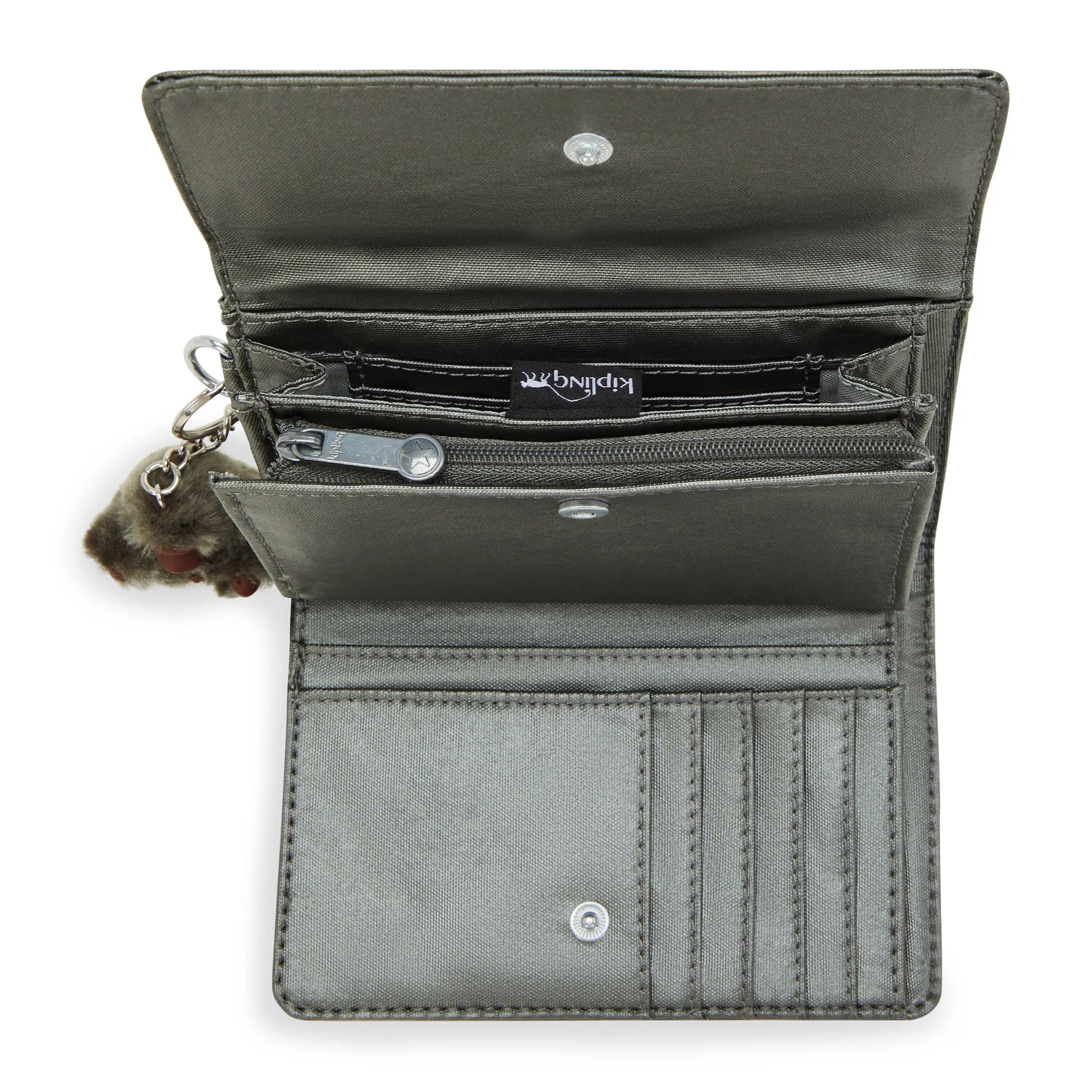 Kipling Pixi Medium Metallic Organizer Wallet