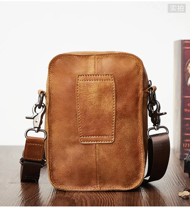 Leather Belt Pouch for Men Cell Phone Holster Waist Bag BELT BAG Shoulder Bag For Men