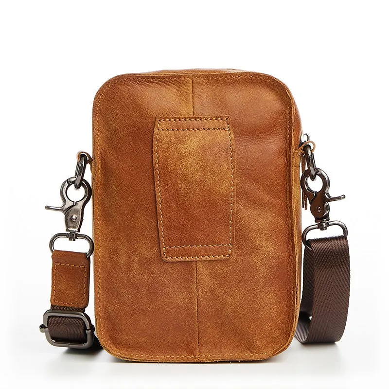 Leather Belt Pouch for Men Cell Phone Holster Waist Bag BELT BAG Shoulder Bag For Men
