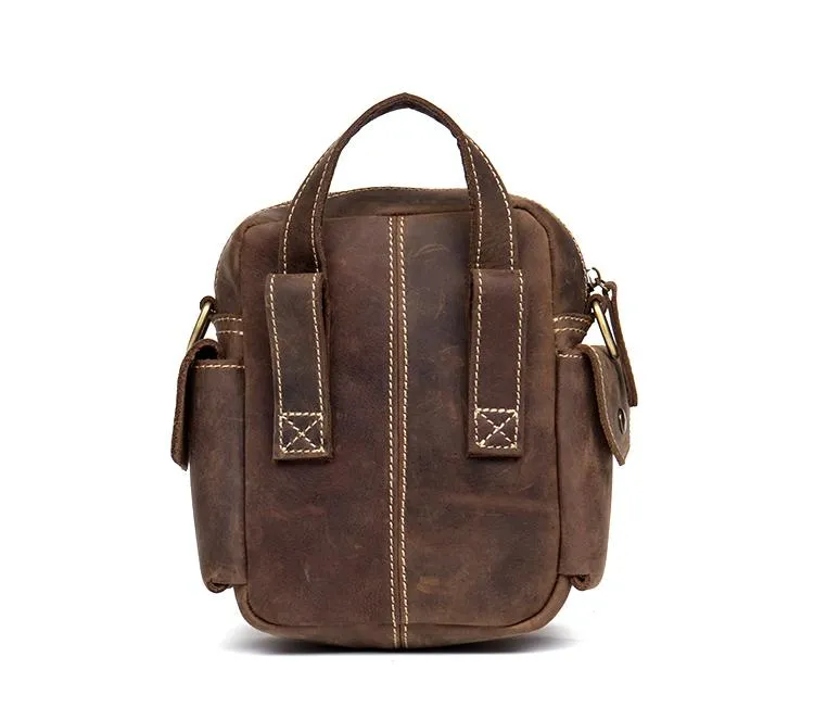 Leather Belt Pouch Mens Camera Bag Waist Bag Shoulder Bag for Men