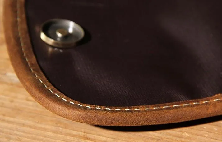 Leather Belt Pouch Mens Small Cases Waist Bag Belt Bag Shoulder Bags for Men