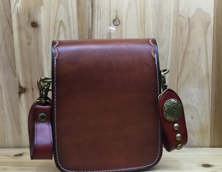 Leather Belt Pouch Mens Small Cases Waist Bag Hip Pack Belt Bag Fanny Pack Bumbag for Men