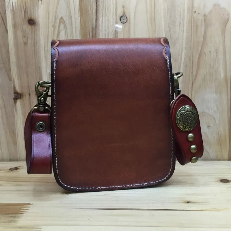 Leather Belt Pouch Mens Small Cases Waist Bag Hip Pack Belt Bag Fanny Pack Bumbag for Men