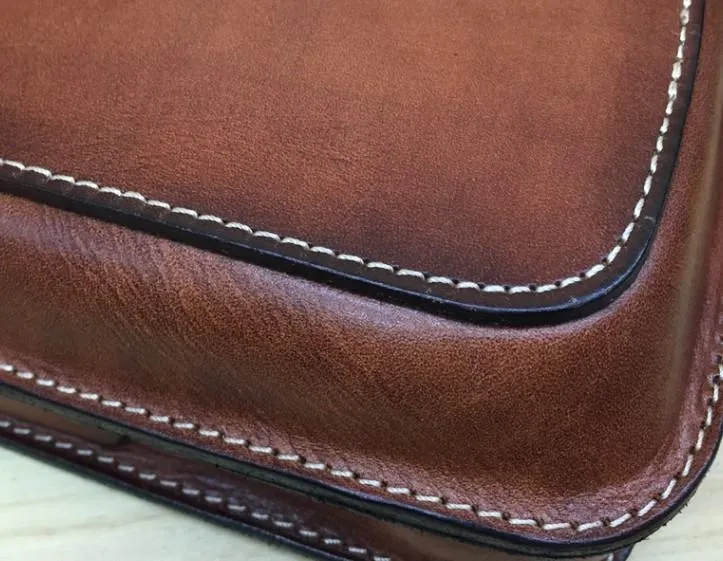 Leather Belt Pouch Mens Small Cases Waist Bag Hip Pack Belt Bag Fanny Pack Bumbag for Men
