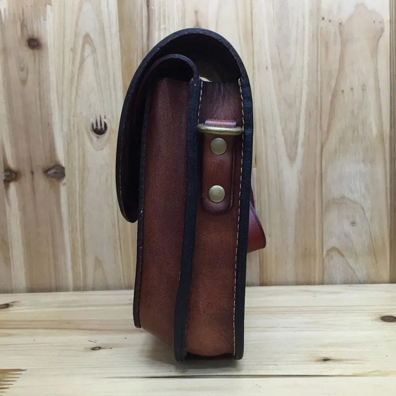 Leather Belt Pouch Mens Small Cases Waist Bag Hip Pack Belt Bag Fanny Pack Bumbag for Men
