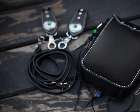 Leather Belt Pouch Mens Small Cases Waist Bags Hip Pack Belt Bags for Men