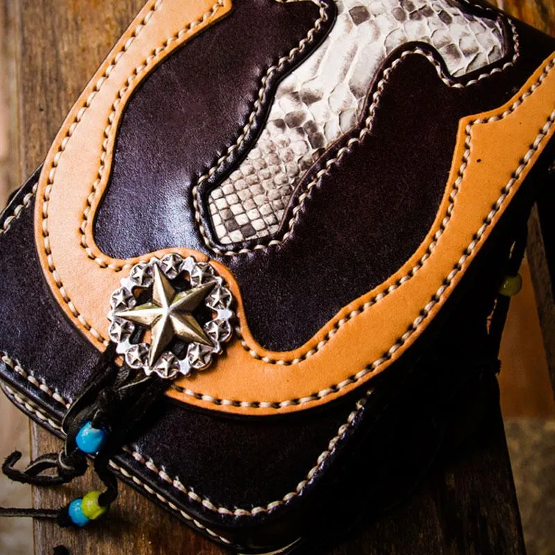Leather Belt Pouch Mens Small Cases Waist Bags Hip Pack Belt Bags for Men