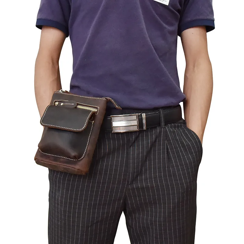 Leather Cell Phone Holster Belt Pouch for Men Waist Bag BELT BAG Shoulder Bag For Men