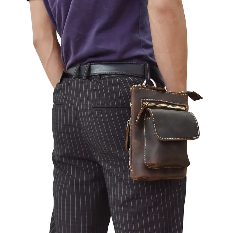 Leather Cell Phone Holster Belt Pouch for Men Waist Bag BELT BAG Shoulder Bag For Men