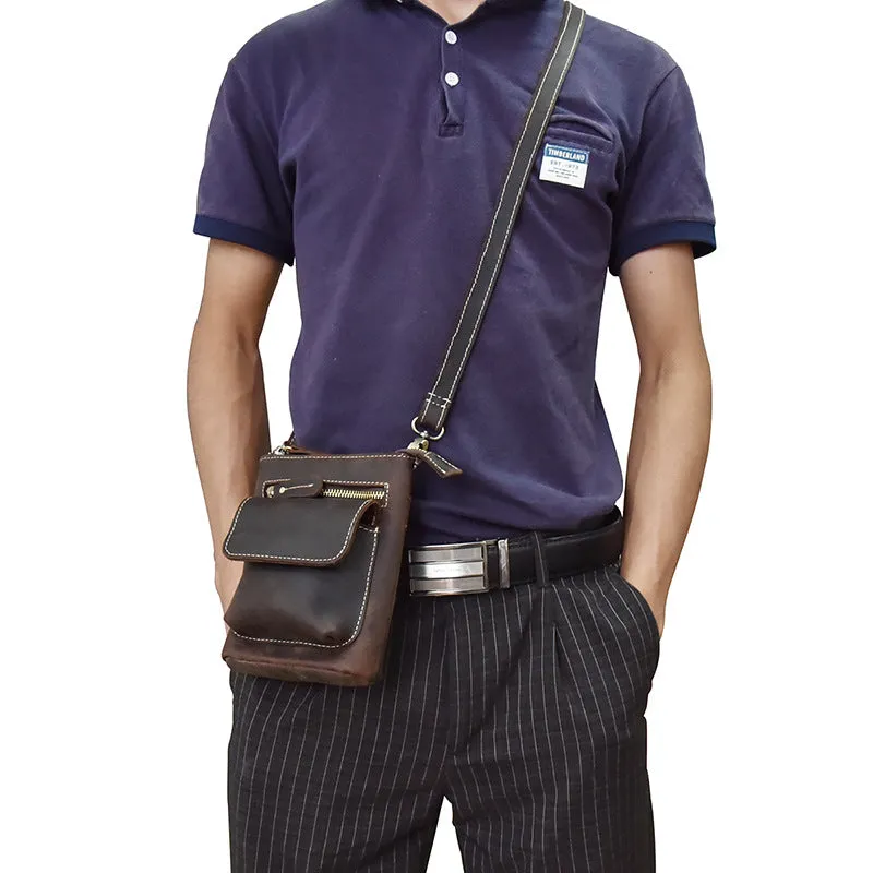 Leather Cell Phone Holster Belt Pouch for Men Waist Bag BELT BAG Shoulder Bag For Men