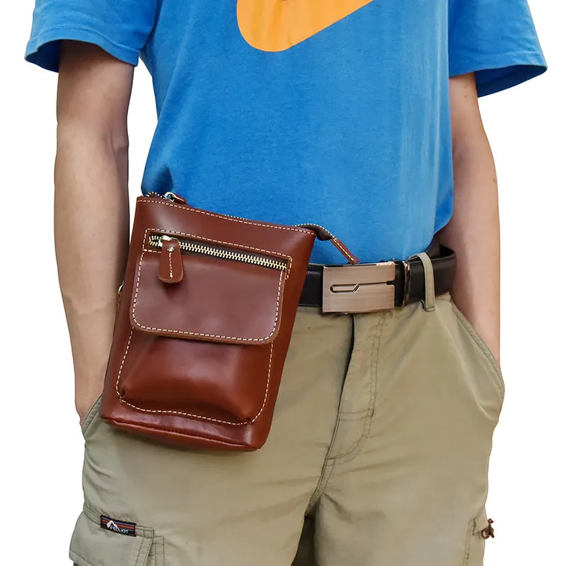 Leather Cell Phone Holster Belt Pouch for Men Waist Bag BELT BAG Shoulder Bag For Men