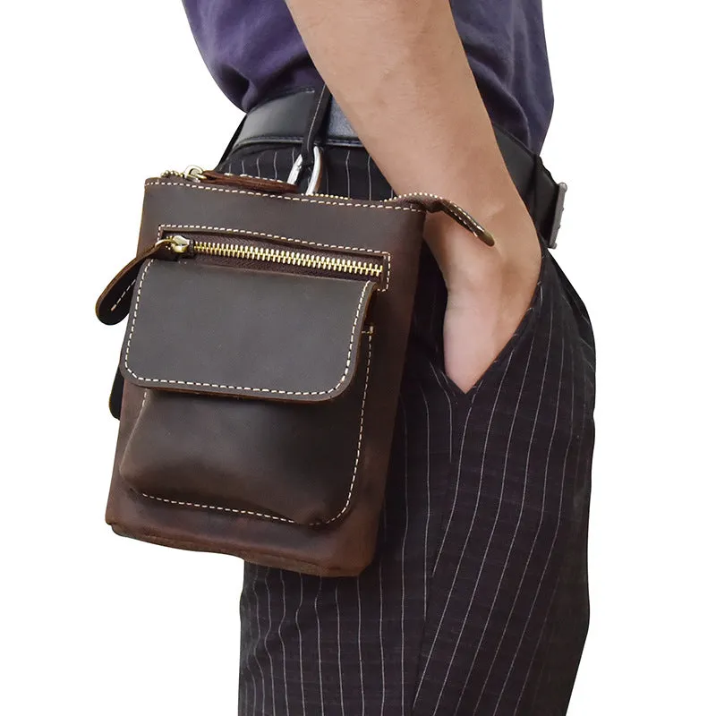 Leather Cell Phone Holster Belt Pouch for Men Waist Bag BELT BAG Shoulder Bag For Men