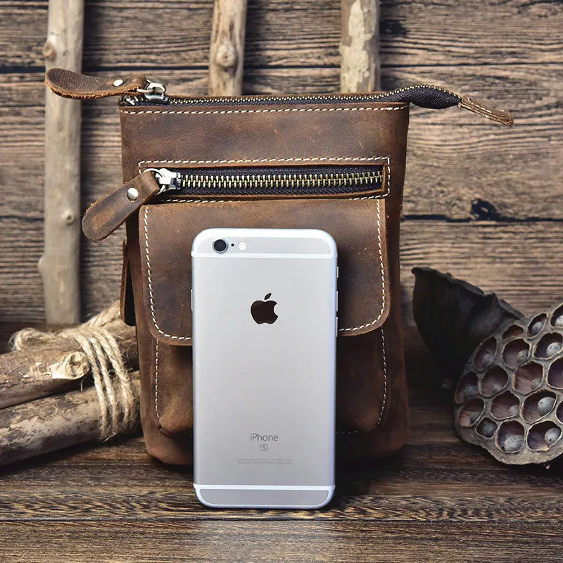 Leather Cell Phone Holster Belt Pouch for Men Waist Bag BELT BAG Shoulder Bag For Men