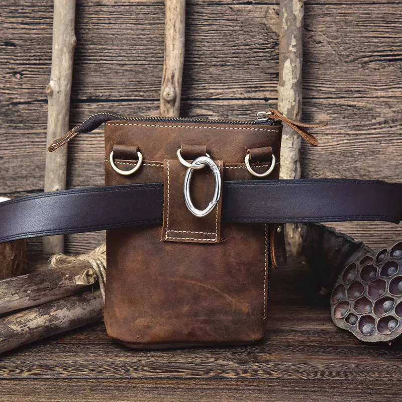 Leather Cell Phone Holster Belt Pouch for Men Waist Bag BELT BAG Shoulder Bag For Men