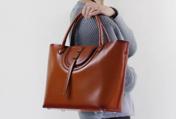 Leather handbag shoulder bag brown black Gray Red for women leather crossbody bag