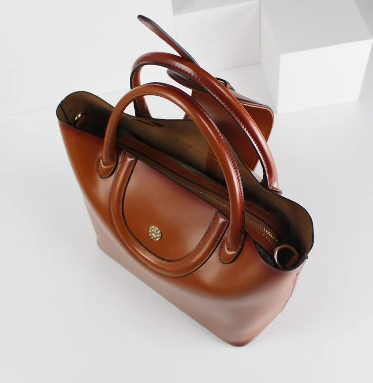 Leather handbag shoulder bag brown black Gray Red for women leather crossbody bag
