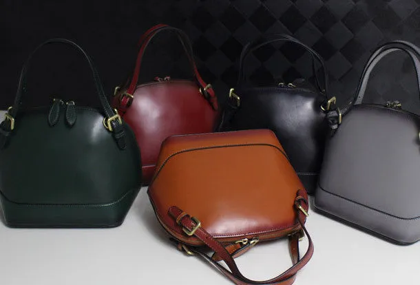 Leather handbag shoulder bag yellow brown black red gray for women leather crossbody bag