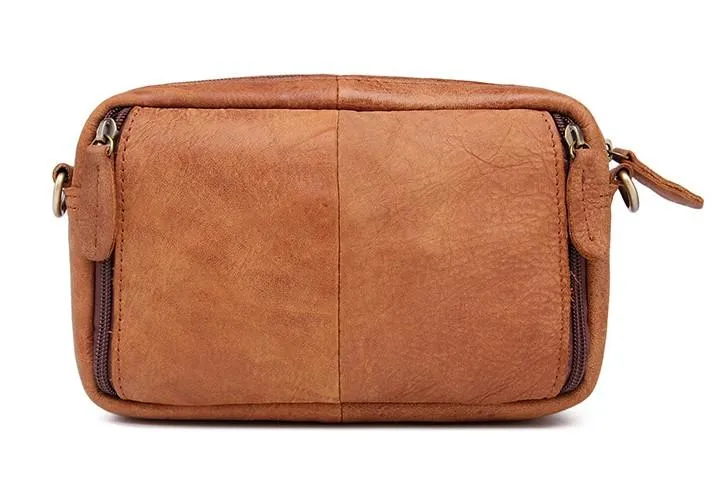 Leather Men Fanny Pack Waist Bag Hip Pack Belt Bag Bumbag for Men