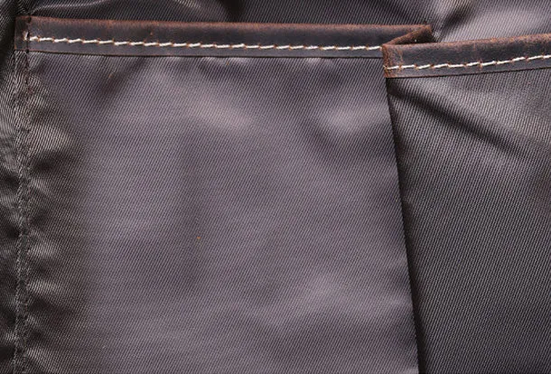 Leather Men Vintage Coffee Messenger Bag Shoulder Bag for Men