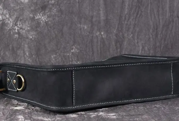 Leather Men Vintage Coffee Messenger Bag Shoulder Bag for Men