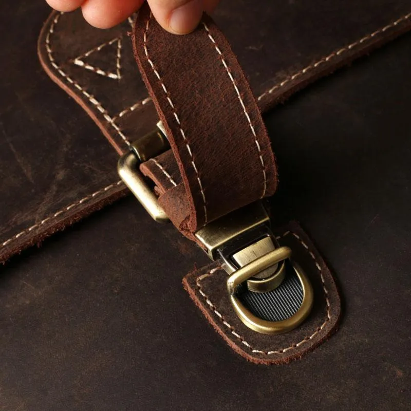Leather Mens Cool Backpack Messenger Bag Coffee Travel Backpack Hiking Backpack for men