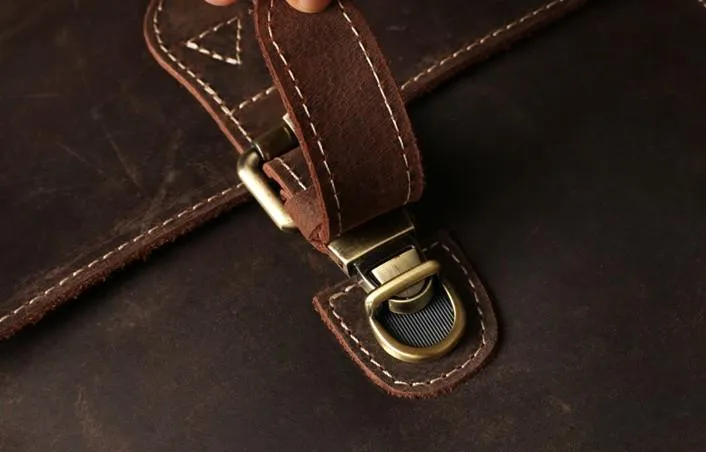 Leather Mens Cool Backpack Messenger Bag Coffee Travel Backpack Hiking Backpack for men