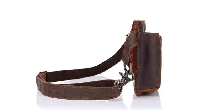 LEATHER MENS FANNY PACK MENS WAIST BAG HIP PACK BELT BAG FOR MEN