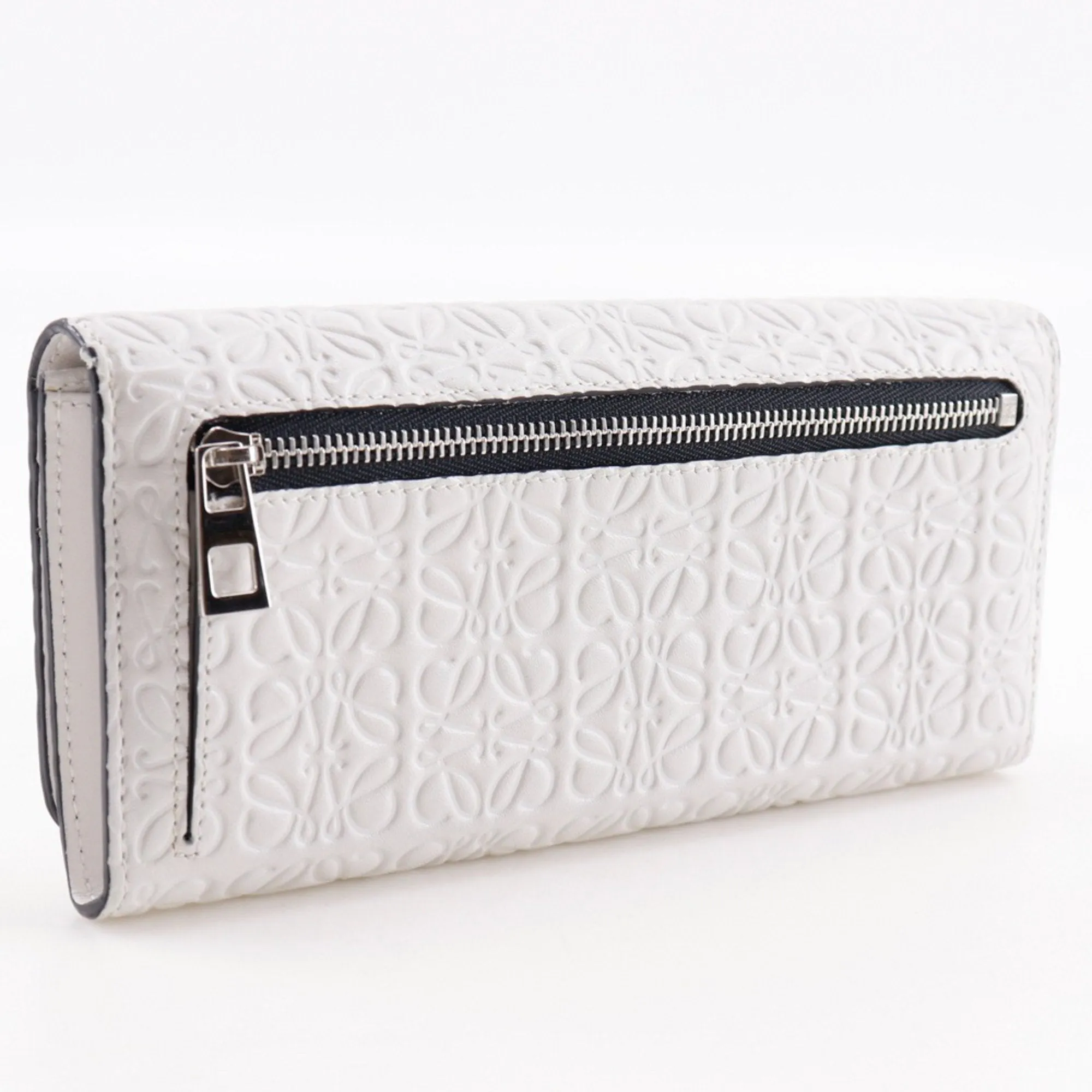 Loewe Repeat Leather Long Wallet (Bi-Fold) (Pre-Owned)