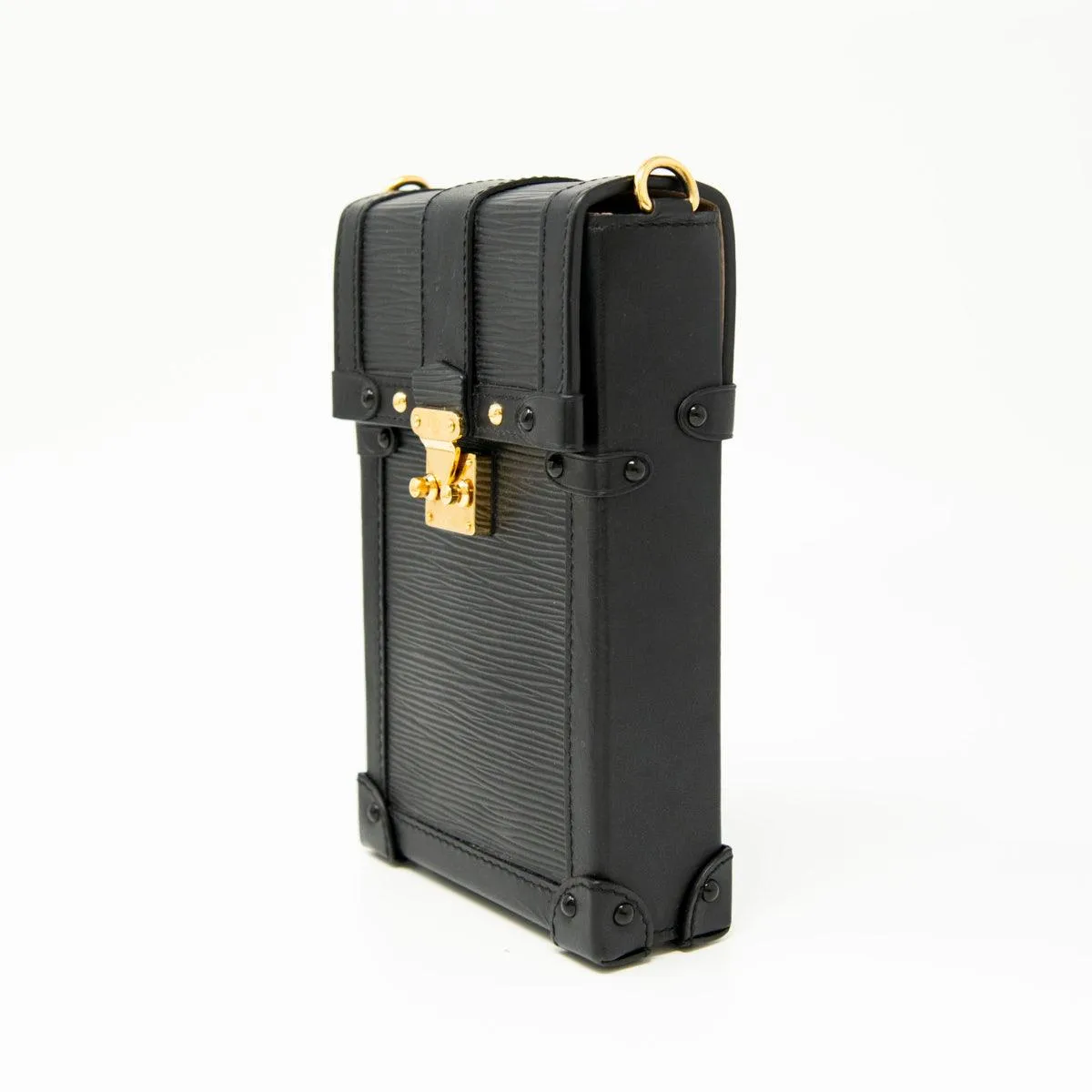 Louis Vuitton Black Vertical Trunk Pochette