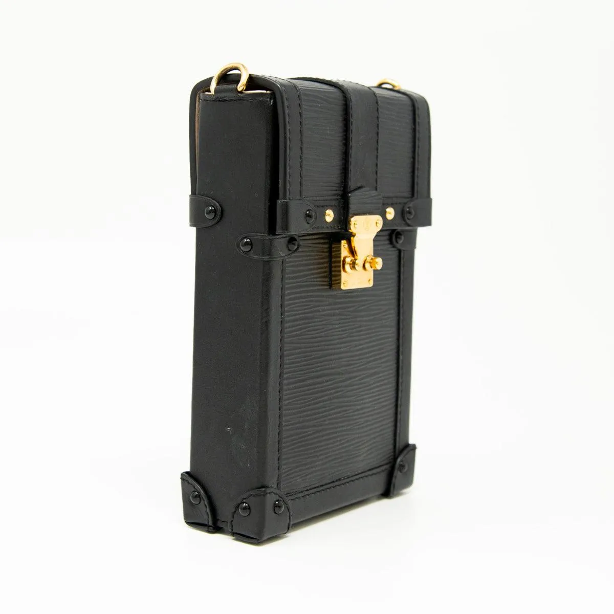 Louis Vuitton Black Vertical Trunk Pochette