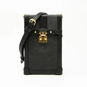 Louis Vuitton Black Vertical Trunk Pochette