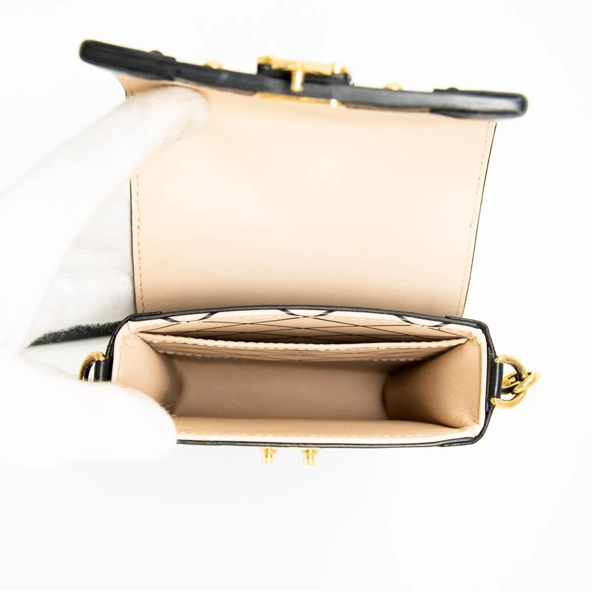Louis Vuitton Black Vertical Trunk Pochette