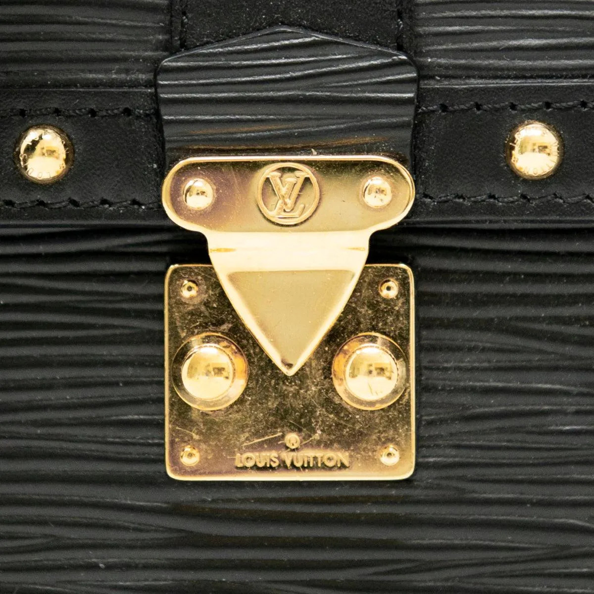 Louis Vuitton Black Vertical Trunk Pochette