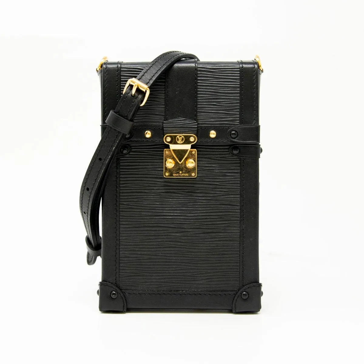 Louis Vuitton Black Vertical Trunk Pochette