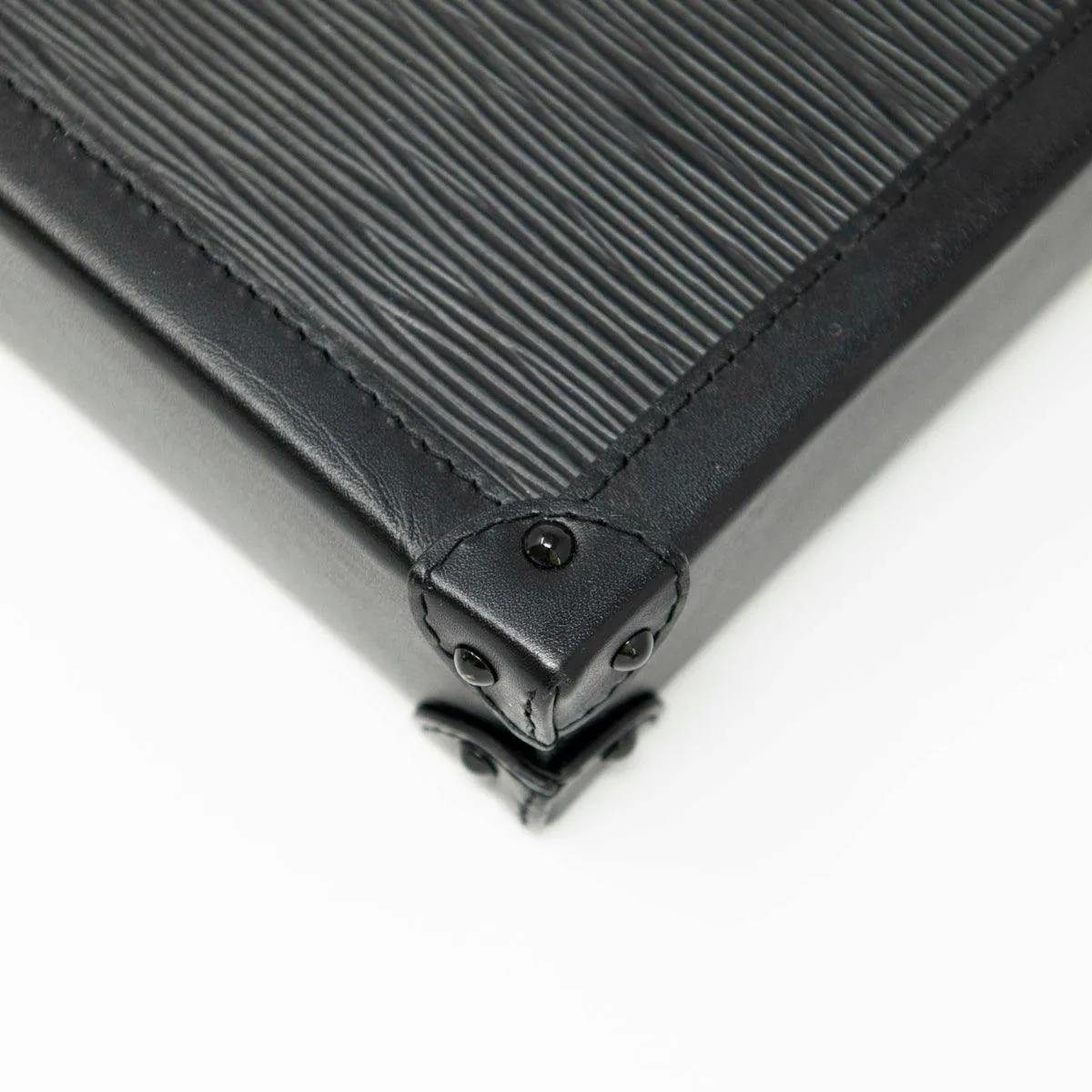Louis Vuitton Black Vertical Trunk Pochette