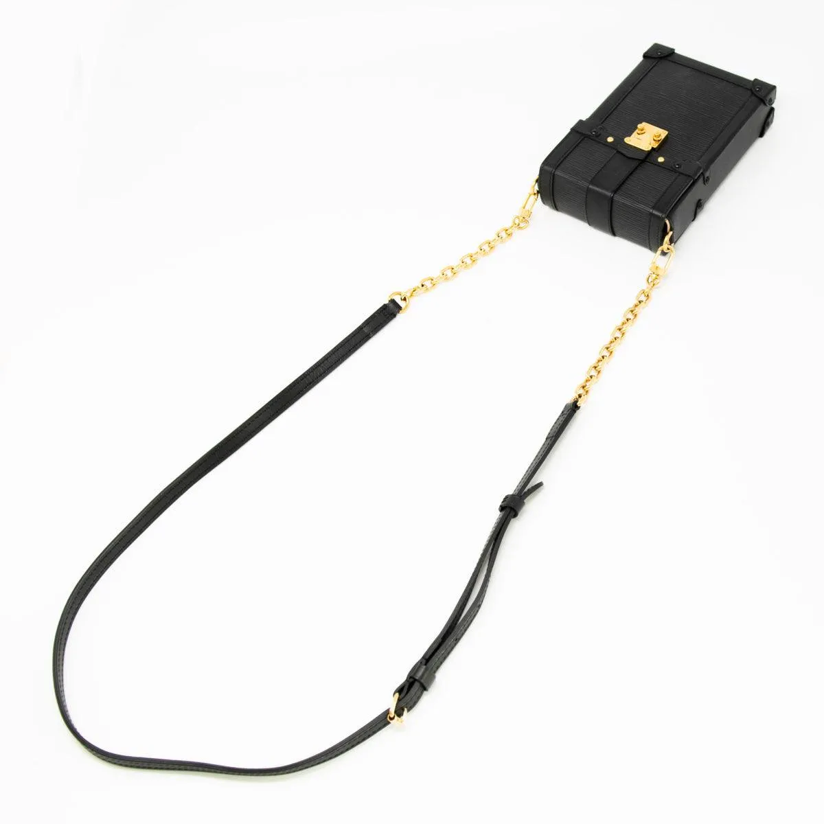 Louis Vuitton Black Vertical Trunk Pochette