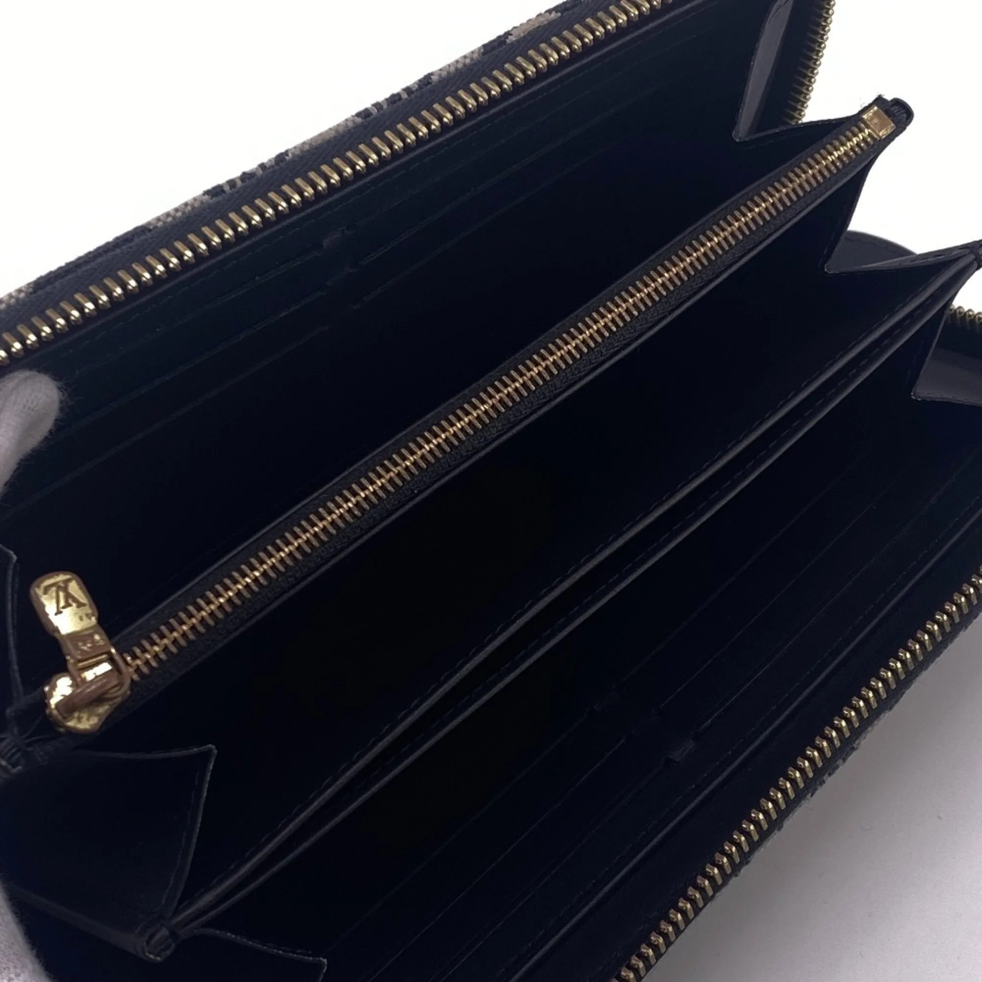Louis Vuitton  Canvas Leather Long Wallet (Bi-Fold) (Pre-Owned)