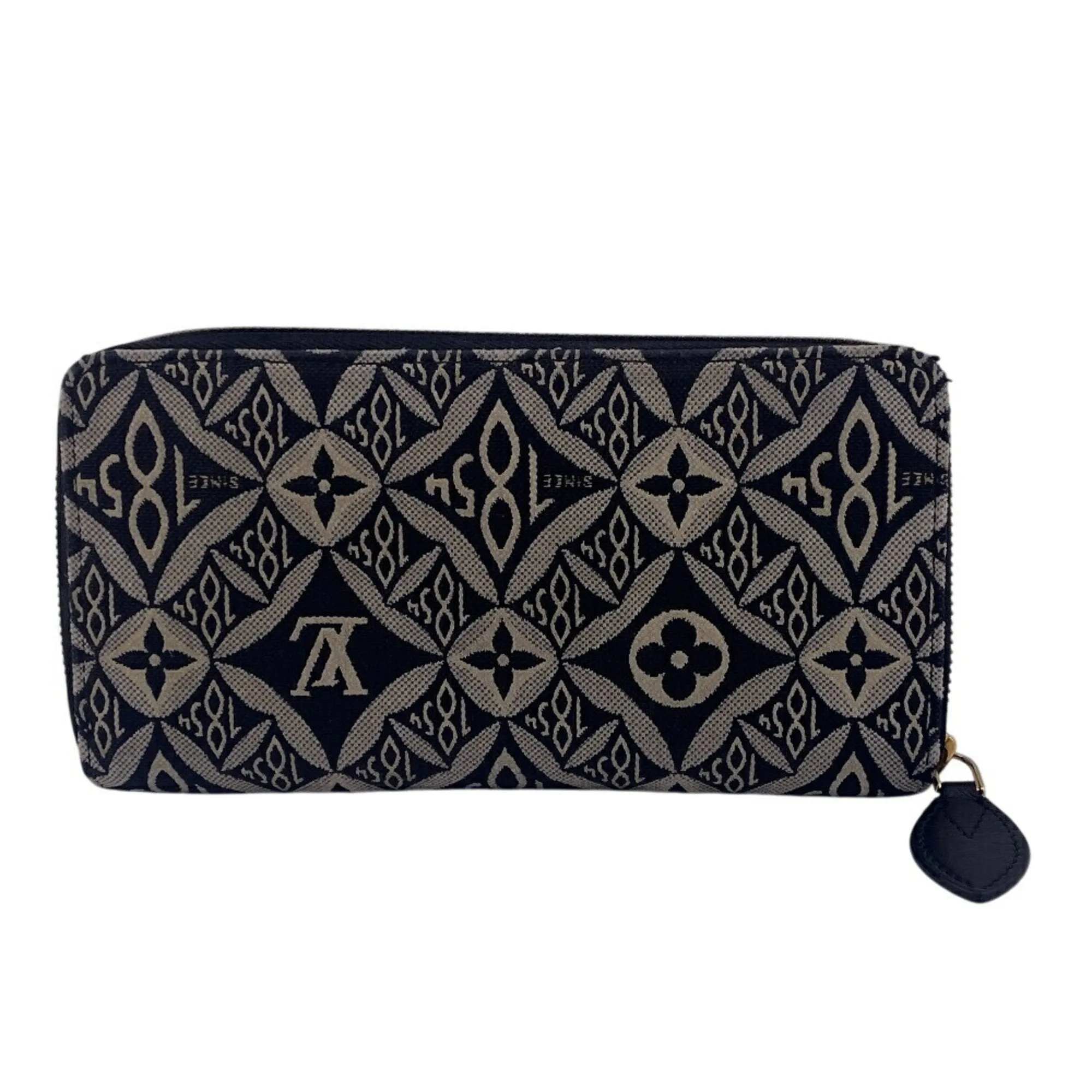 Louis Vuitton  Canvas Leather Long Wallet (Bi-Fold) (Pre-Owned)