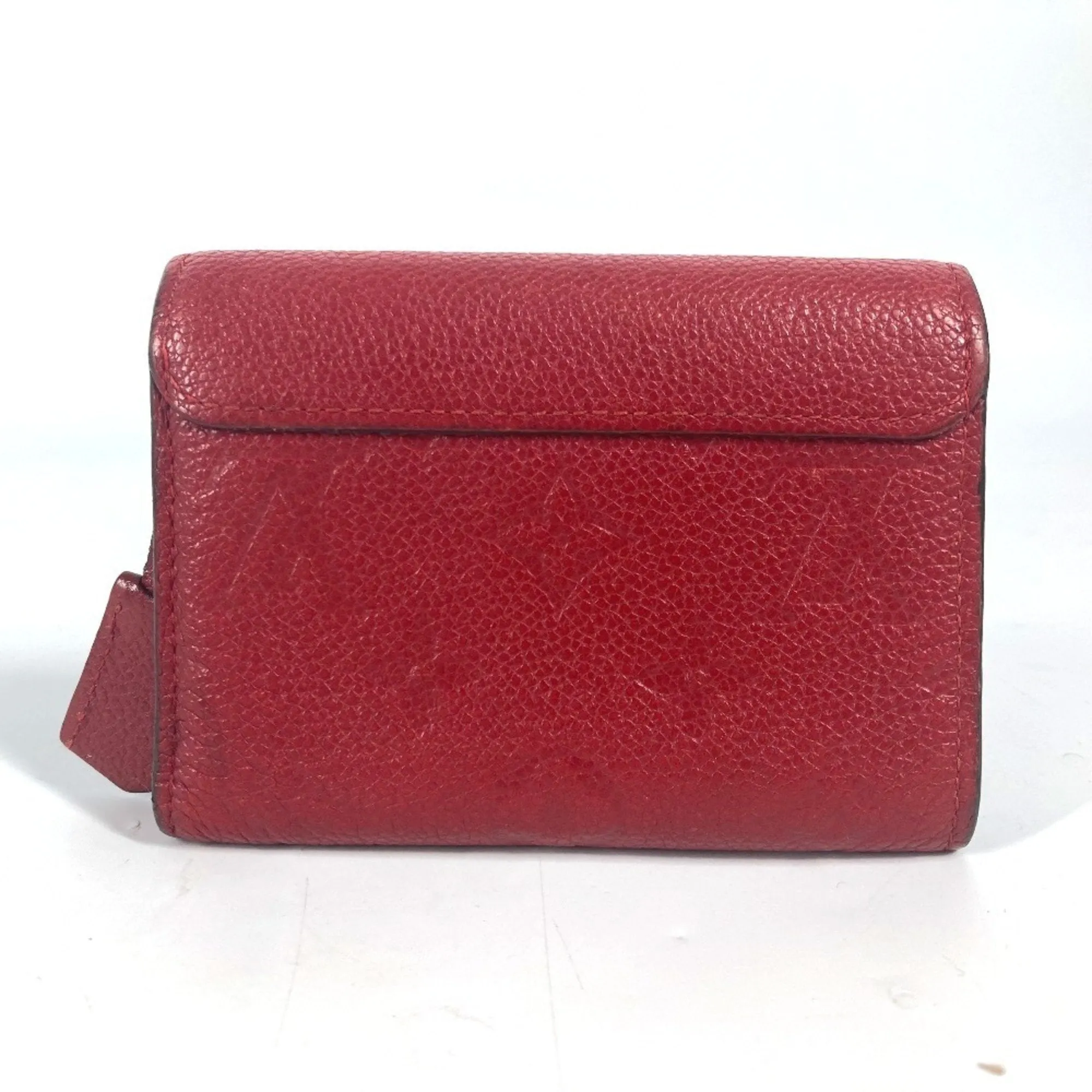 Louis Vuitton Cerise Color Monogram Empreinte Wallet (Tri-Fold) (Pre-Owned)