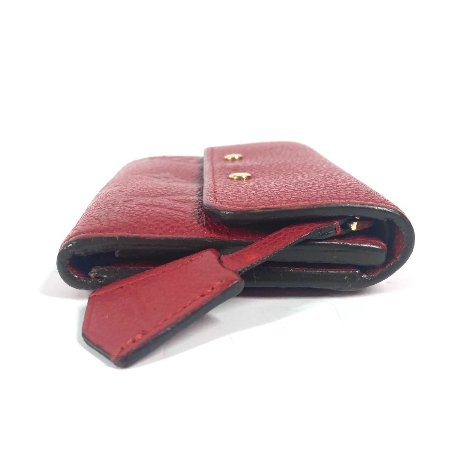 Louis Vuitton Cerise Color Monogram Empreinte Wallet (Tri-Fold) (Pre-Owned)
