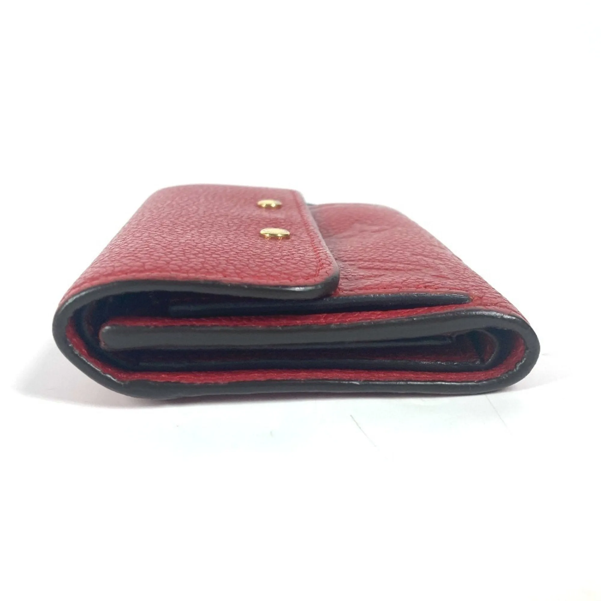 Louis Vuitton Cerise Color Monogram Empreinte Wallet (Tri-Fold) (Pre-Owned)