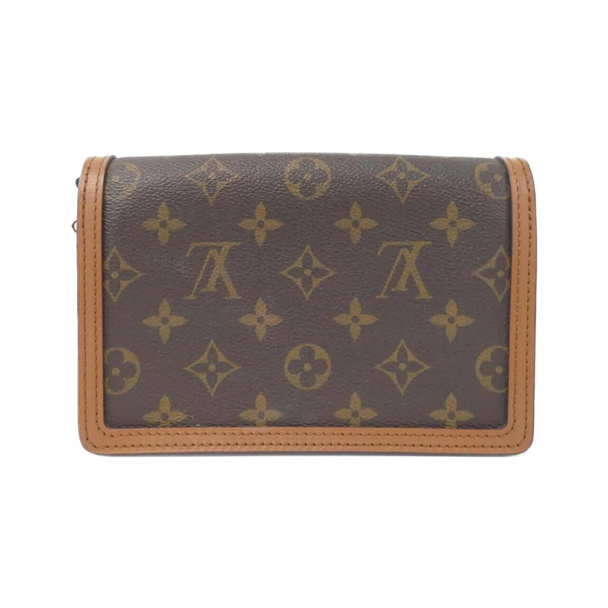 Louis Vuitton Coated Canvas Chain/Shoulder Wallet (Pre-Owned)