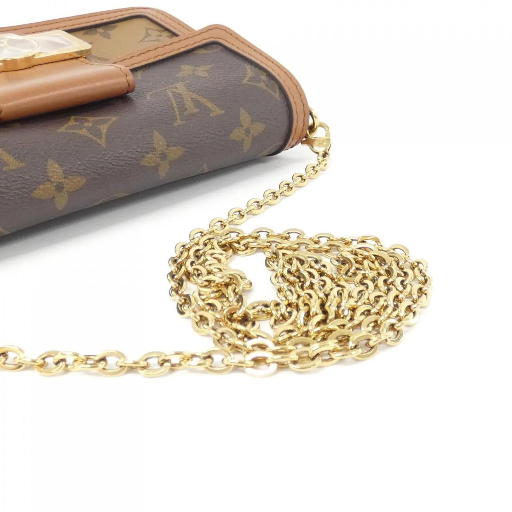 Louis Vuitton Coated Canvas Chain/Shoulder Wallet (Pre-Owned)
