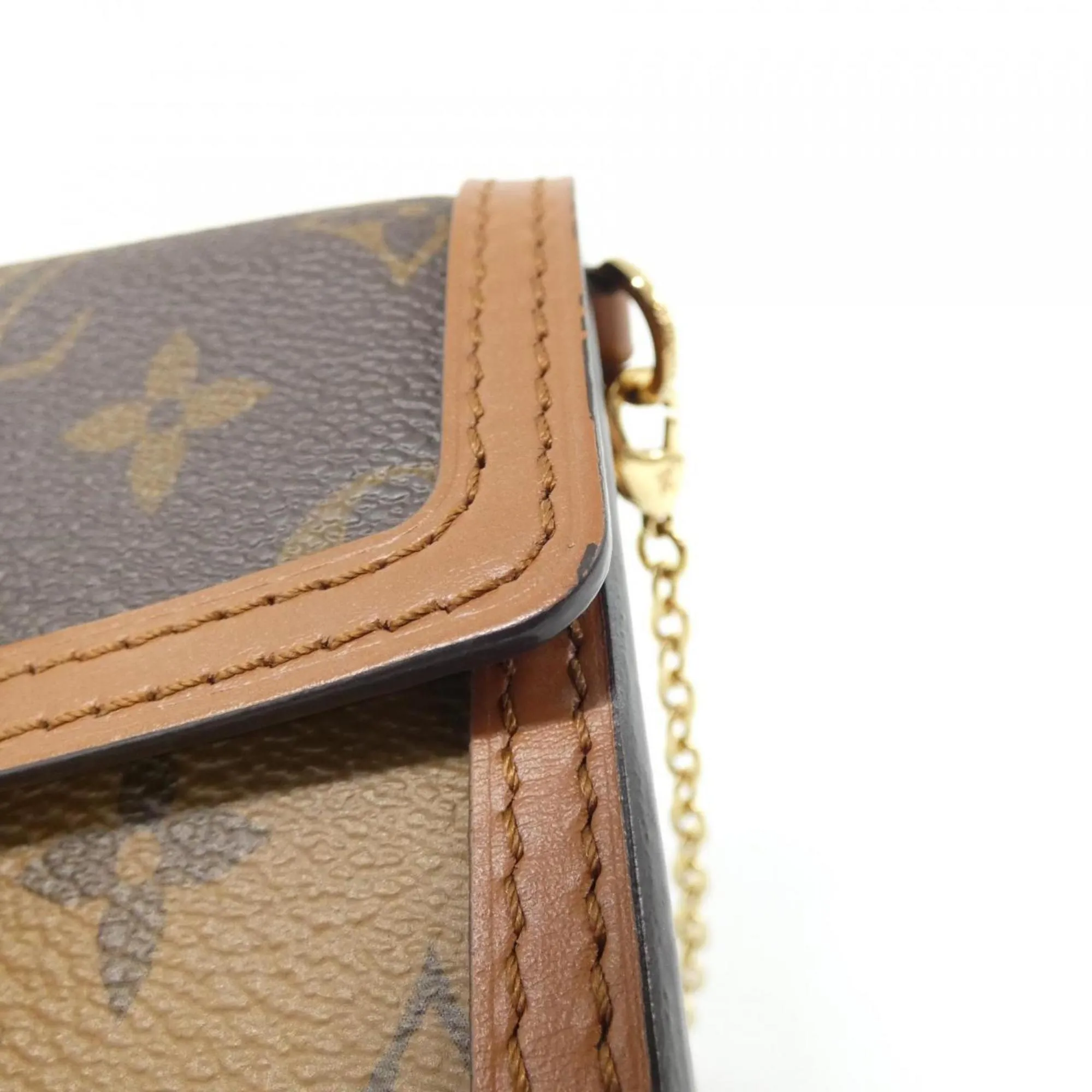 Louis Vuitton Coated Canvas Chain/Shoulder Wallet (Pre-Owned)