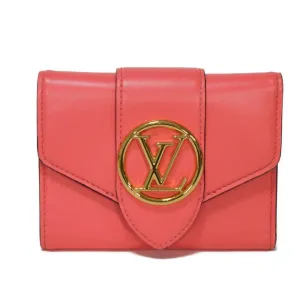 Louis Vuitton Dahlia pink Leather Wallet (Tri-Fold) (Pre-Owned)