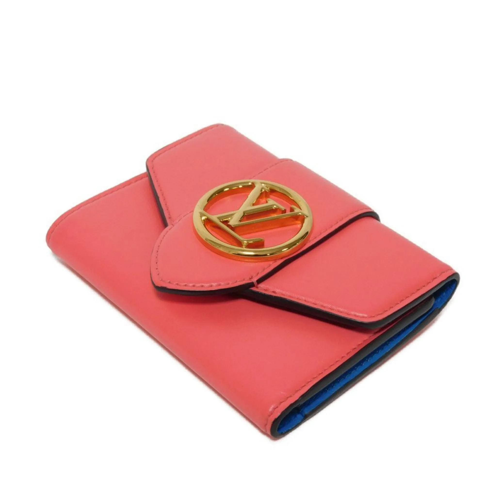 Louis Vuitton Dahlia pink Leather Wallet (Tri-Fold) (Pre-Owned)